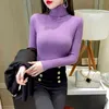 Winter Clothes Sweater Women Long Sleeve Knitted Women Sweater Turtleneck White Sweater Women Pullovers Tops Female Blusa E479 210426