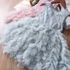 Abito da principessa per ragazze in pizzo Abiti da torta soffici Smash Costume da festa di Natale per bambini Abito da tutu per compleanno di matrimonio Abbigliamento per bambini