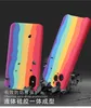 Suitable for iPhone 13 pro max Rainbow Liquid Silicone Phone Cases iphone13 iphone12 XS 6/7/8P Creative Cover