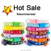 Hurtownie Paw Collars 100 x Cute Bell Małe Dog Collar Cat Collar Collar Regulowany Puppy Cats Akcesoria 210729