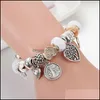 Charmarmband smycken högkvalitativ glamour lämplig för p sier pläterad diy pärlstav pendant armband original lådan set droppleverans 2026162870