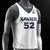 Benutzerdefinierte Ncaa Xavier College Basketball-Trikots Paul Scruggs Nate Johnson Colby Jones Jack Nunge Adam Kunkel Dwon Odom Jerome Hunter Dieonte Miles West Crawford 4XL