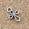 200pcs/lots Antique Silver Alloy Hlollow Cross Christian Charm Pendants For Jewelry Making Bracelet Necklace Findings 10x17mm A-277