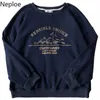 Neploe Brev Broderi Kvinnor Sweatshirt Losing Harajuku Oversize Sweatshirt Pullovers Spring Höst Hoody 210910