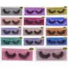 3D Faux cils de vison cils longs naturels Logo personnalisé gratuit paquet de cils Wispies Faux cils maquillage des yeux Extension de Faux cils