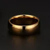 Cluster Ringe Klassische Wolfram -Carbide 8 mm Männer polierter Kuppel Ehering Band Ring für Männer Engagement Schmuck in Gold Rose G2713