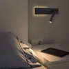 Vägglampa Nordic LED Små för E-sovrum Huvudgavel Contenthed Dekorativ studie Korridor Roterbar Kreativ belysningsarmatur