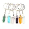 Pendentif en pierre de cristal naturel porte-clés porte-clés pour femmes fille bijoux sac décor accessoires de mode