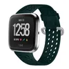 Bransoletka fitness Pasek na nadgarstek Wymiana Wodoodporna nadgarstek Sport Kobiety Mężczyźni Miękkie Silikonowe Otwory Paski Dla Fitbit Versa 2 Lite Versa2 Smart Watch Band