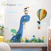 Мультфильм наклейки стены детская комната украшения спальни прикроватная стена декор милый динозавр наклейки животных дома декор мальчиков комната декор 210929