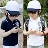 Summer 3 4 5 6 7 8 9 10 Years Old Sunglasses Print Turn-Down Collar For Handsome Kids Boy Gift Sports Short-Sleeve T-Shirt 210529