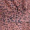V Neck Lantern Sleeve Rompers Kvinnor Vår Höst Leopard Print Ruffle Wide Leg Boho Vintage Overaller Playsuits 210415