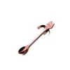 Stainless Steel Spoons Cute Cat Hanging Cup Coffee Spoon Teaspoon Dessert Snack Scoop Ice Cream Mini Spoons Tableware w-01188