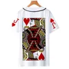 2021 New Novelty Poker Baseball T Shirt 3d Män / Kvinnor Sommar Kort T-shirt Man Kläder Pojkar / Tjejer Kortärmad Rolig T-shirts G1222