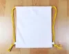 DHL50pcs Stuff Sacks Sublimation DIY Blanc Blanc Cordon Sac À Dos Sac Mix Couleur