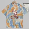 Anime T-shirt Berserk Korte mouw Ronde hals Tie Dye Print Zomer Y0809