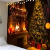 Tapestries 1pc Christmas Styled Tapestry Home Decoration Cloth Wall Hanging