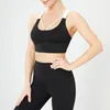 Kadın Spor Sütyen Yelek Iç Çamaşırı Darbeye Nefes Gym Spor Atletik Koşu Yoga Egzersiz Spor Siyah Egzersiz Kıyafet