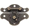 500 SZTUK Antique Bronze Hasp Zatrzask Biżuteria Drewniana Box Lock Mini Szafka Klamra Case Zamki Dekoracyjne Uchwyt 3 Rozmiar SN2557