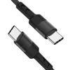 USB Type-C Cables 1M-3FT 2M-6FT 60W 3A PD2.0 Fast Charging Braided Cable for Cellphone Tablet Type C Device