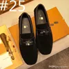 A1 21SS Luxe Hommes Pois Chaussures Pointu Toe Mens Formelle Chaussure Marron Élégant Simple Costume Gentleman Mocassins Appartements En Cuir Taille 38-46