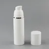 15 30 50 ml Tom återfyllningsbar vit högkvalitativ luftfri vakuumpumpflaska Plastkräm Lotion Container Tube Travel Size 1340 V2