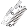 BDSM Bondage Set Menottes en cuir Menottes à la cheville avec tuyau en acier Main Sangles de jambe Contraintes Esclave Fétiche Aldult SM Q0531253x