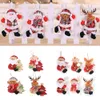 Dekoracje świąteczne Cute Dancing Santa Claus Snowman Dolls Xmas Drzewo Wisiorek Dzieci Prezent W-01296