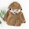 Veste Manteau Automne À Capuche Garçons Coupe-Vent À Pois Deux Côtés Porter Enfant En Bas Âge Enfants Automne Survêtement Vêtements 210611