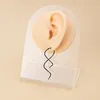 Surgical Steel Twist Hanging Loop Plugs Earring Taper Ear Weight Hanger Helix Hoop Tragus Stretcher Expander Piercing Body Jewelry