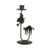 Candle Holders Metal Candles Halloween Decoration Home Party Porps Holder Ornament Wrought Iron