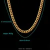 Chains Trendy Men Gold NecklaceJewelry Color 7 MM Thick Curb Cuban Link Chain Necklaces Wholesale