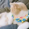 Cat Collar prowadzi dzwony dla kotów i psów, ładny pet wełna dzianiny kołnierz saliva ręcznik bib po akcesoria naszyjnik