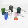 Captadores de cinza de cinza Recuperadores de vidro com cores Recipientes de cera de silicone 14mm Bongs de vidro