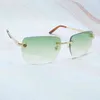 2023 Designerbrille Modell Panther Tint Sun Summer Randlose Damen- und Herrenbrillen R3ZK Sonnenbrille