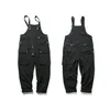 Hip Hop Cargo Overalls Pants Men Work Joggers Male Multi-Pocket Coveralls Casual Oversize BibTrousers