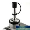 4 Pcs Stainless Steel Wine Pourers Dust Covers Olive Oil Liquor Bottle Pour Spout Cover Rubber Caps