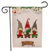 81styl Christmas Garden Flaga Piękny Brodaty Stary człowiek Snowman Elk Wzór Linen Święto Dziękczynienia Banner Flagi Ogród Dekoracji T2i52803