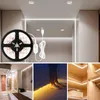 Smart LED Kast Licht USB Powered Motion Sensor Strip Verlichting Draadloze 60 LEDs/M Trappen Garderobe Bed Side dimbare Tape Lamp