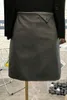 スカートPUレザースカート2021秋と冬のハイウエストの薄い腰のAライン0924