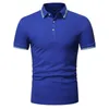 De senaste männen Casual Summer Shirt Brand Fashion Business Cotton Short Sleeve Sport Bekväma SH Polos