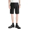 夏の男性ショーツスーツのズボンソリッドカラーカジュアルビジネスドレスパンツ高品質オフィスの社会的ズボンPantalon Homme 210527