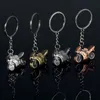 Fashion Men Cool Motorcycle Pendant Alloy Keychain Car Key Ring Gift Mini Motor Accessories