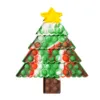 Fidget Toys Рождественская елка толчок пузырьки галстуки краситель рождественские Санта-Клаус шапки шапки пальца простая димоплевная декомпрессия