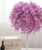 DIY Sztuczny Biały Wisteria Jedwabny Kwiat Dla Domu Wedding Garden Ogród Kwiatowy Dekoracja Salon Walentynki Centerpieces Stół