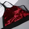 Nxy sexy set aduloty hot-selling erotische ondergoed sexy grote rode dame's lingerie driedelige string zonder stalen ring ribbelbeen lus 1127