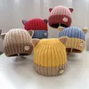 M328 outono inverno orelhas bonitos bebê infantil crianças de malha chapéu quente tampas de bebê dos desenhos animados gorro meninos meninas chapéus