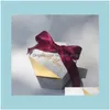 Gift Wrap 50Pcs/Lot Marbling Style Gifts Box Wedding Favors And Candy Boxes Party Supplies Baby Shower Paper Chocolate Pack