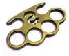 Finger Metal Tiger Brass Kcuckles Gue pour quatre doigts Arts martiaux combattant la bague de fer à main fermoir à main