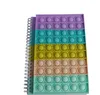 11 Colors Hot Silicone Toy A5 Notebook 50 Pcs Papers School Office Bubble It Decompression Toys Christmas Xmas3756492